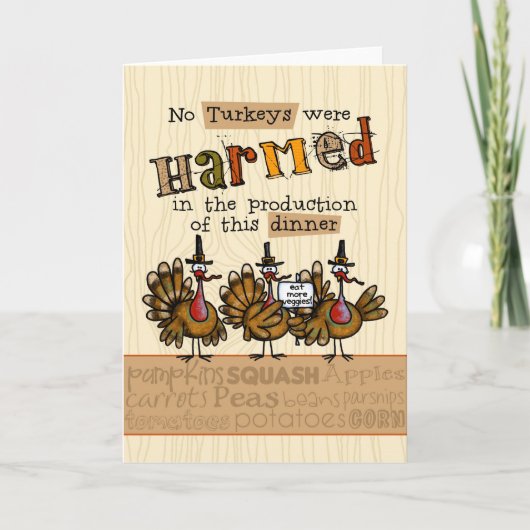 Uitnodiging van het Diner van de Thanksgiving de (Voorkant)