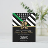 Uitnodiging van het Groene Leger voor Militaire Pe (Staand voorkant)