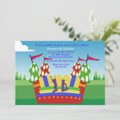 Uitnodiging van het Huis van Bounce (Staand voorkant)