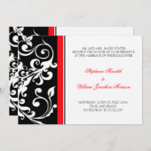 Uitnodiging van het huwelijk - de Bloemen - (Voorkant / Achterkant)