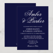 Uitnodiging | van het huwelijk Namen (Voorkant / Achterkant)