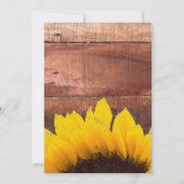 Uitnodiging van het Huwelijk van de zonnebloem de (Achterkant)