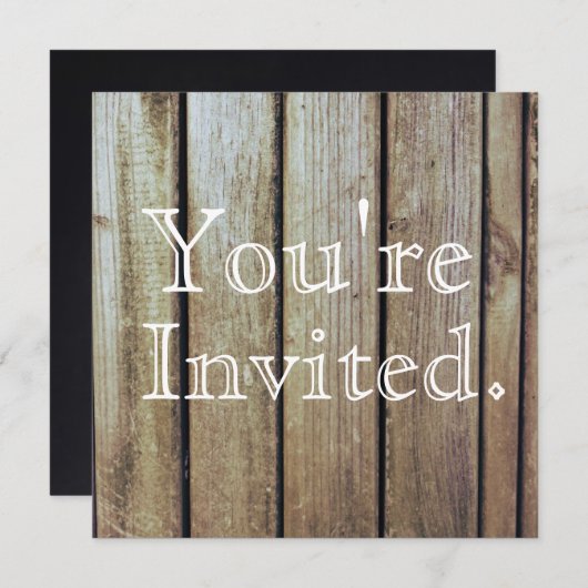 Uitnodiging van het Huwelijk van het land de (Voorkant / Achterkant)