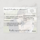 Uitnodiging van het huwelijk van Parijs met foto (Achterkant)