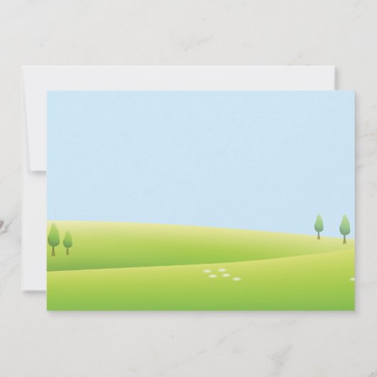 Uitnodiging van het land van boerderij op zaterdag (Achterkant)