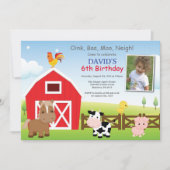 Uitnodiging van het land van boerderij op zaterdag (Voorkant)