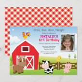 Uitnodiging van het land van boerderij op zaterdag (Voorkant / Achterkant)