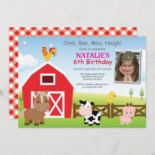 Uitnodiging van het land van boerderij op zaterdag