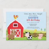 Uitnodiging van het land van boerderij op zaterdag (Voorkant)