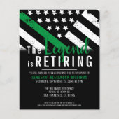Uitnodiging van het leger voor militaire pensioner (Voorkant)