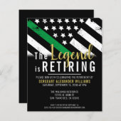 Uitnodiging van het leger voor militaire pensioner (Voorkant / Achterkant)