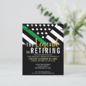 Uitnodiging van het leger voor militaire pensioner (Staand voorkant)