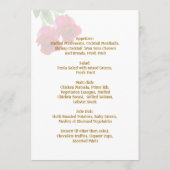 Uitnodiging van het Menu van het twee de rode (Achterkant)