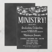 Uitnodiging van het ministerie van Chalkboard (Voorkant / Achterkant)