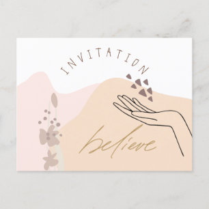 Uitnodiging van het Modern Motivatie Event Company Briefkaart