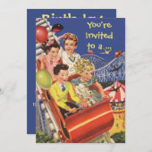 uitnodiging van het Onderzetter van Roller van Bi (Voorkant / Achterkant)