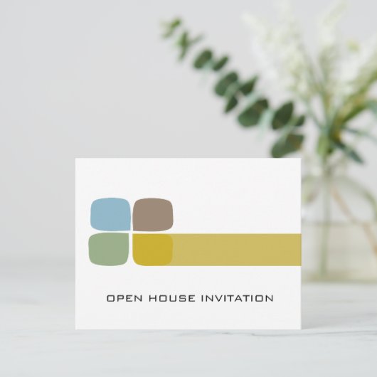 Uitnodiging van het Open Huis van de onderneming (Staand voorkant)