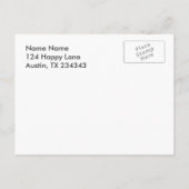 Uitnodiging van het Open Huis van de onderneming Briefkaart (Achterkant)
