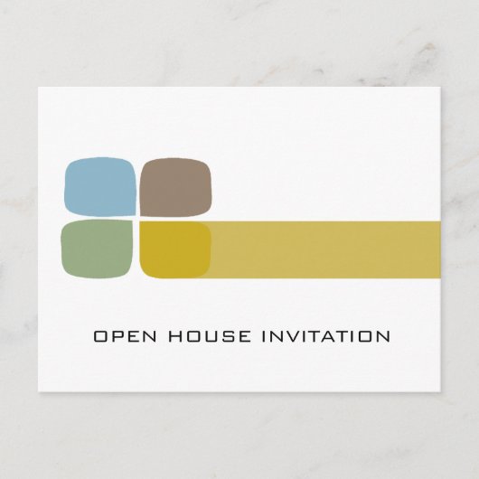 Uitnodiging van het Open Huis van de onderneming Briefkaart (Voorkant)