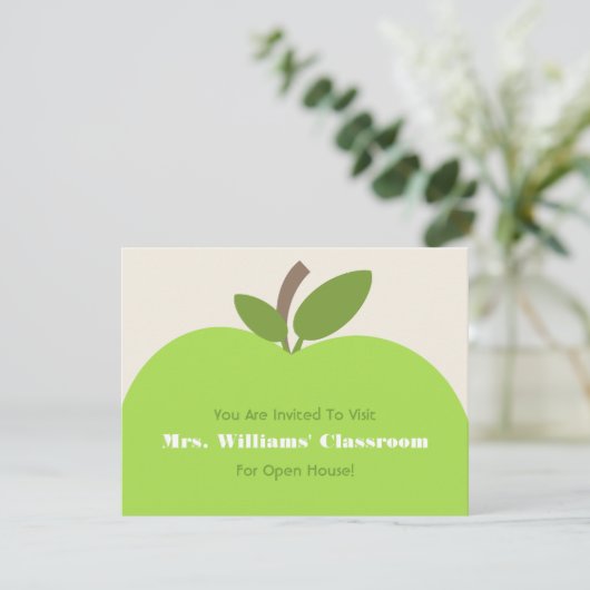 Uitnodiging van het Open Huis van de school - Groe (Staand voorkant)