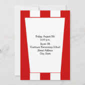 Uitnodiging van het Open Huis van de school - Popc (Achterkant)