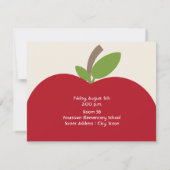 Uitnodiging van het Open Huis van de school - Red  (Achterkant)