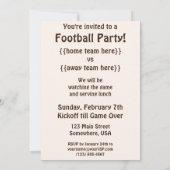  Uitnodiging van het Spel van de Speler van het Fo (Achterkant)