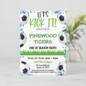 Uitnodiging van het Team van het voetbal (Staand voorkant)