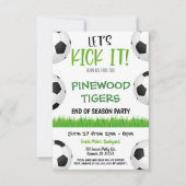 Uitnodiging van het Team van het voetbal (Voorkant)