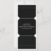  uitnodiging van het theater Ticket Wedding in het (Achterkant)