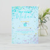 Uitnodiging van het verjaardagsfeest van een kleur (Staand voorkant)