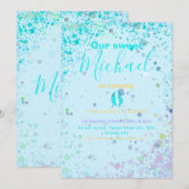 Uitnodiging van het verjaardagsfeest van een kleur (Voorkant / Achterkant)