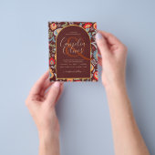 uitnodiging van het volk bilingüe de boda de flore flyer (Hand)