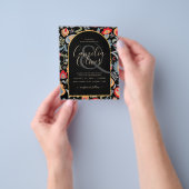 uitnodiging van het volk bilingüe de boda de flore flyer (Hand)