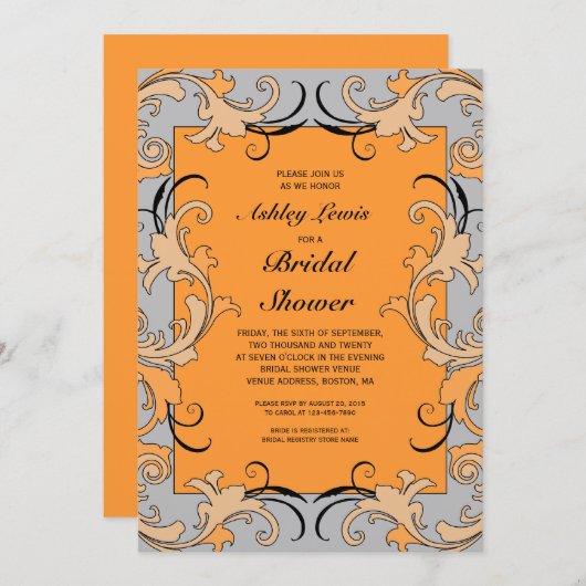 Uitnodiging van het Vrijgezellenfeest van het (Voorkant / Achterkant)