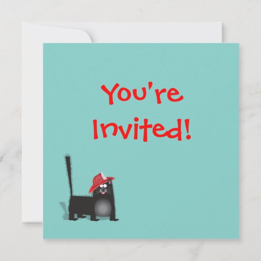 Uitnodiging van het Vuurgedag van de Kat (Achterkant)
