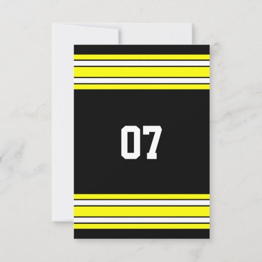 Uitnodiging van het zwarte en goudteam (Achterkant)