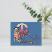 Uitnodiging van Hippie Obama Party (Staand voorkant)