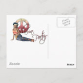 Uitnodiging van Hippie Obama Party (Achterkant)