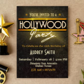 Uitnodiging van Hollywood Party