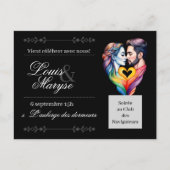 Uitnodiging van huwelijken | Draai Briefkaart (Voorkant)