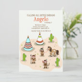 Uitnodiging van Indische dorpen (Staand voorkant)