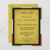 Uitnodiging van Italiaanse nachtpartij (Voorkant / Achterkant)