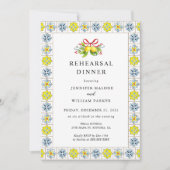 Uitnodiging van Italiaanse tegels en Lemons (Voorkant)