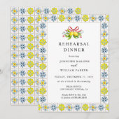 Uitnodiging van Italiaanse tegels en Lemons (Voorkant / Achterkant)