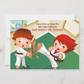 Uitnodiging van Karate Tots (Voorkant)