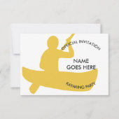 uitnodiging van Kayaking Party (Voorkant)