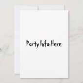 Uitnodiging van Keg Party (Achterkant)