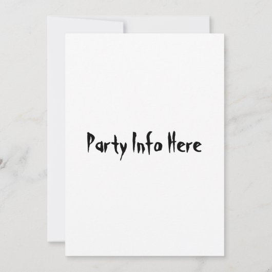 Uitnodiging van Keg Party (Achterkant)