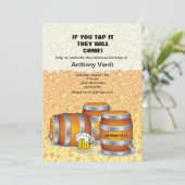 Uitnodiging van Keg Party (Staand voorkant)